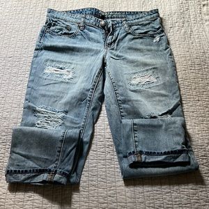 Distressed GAP sexy boyfriend jeans 4/27